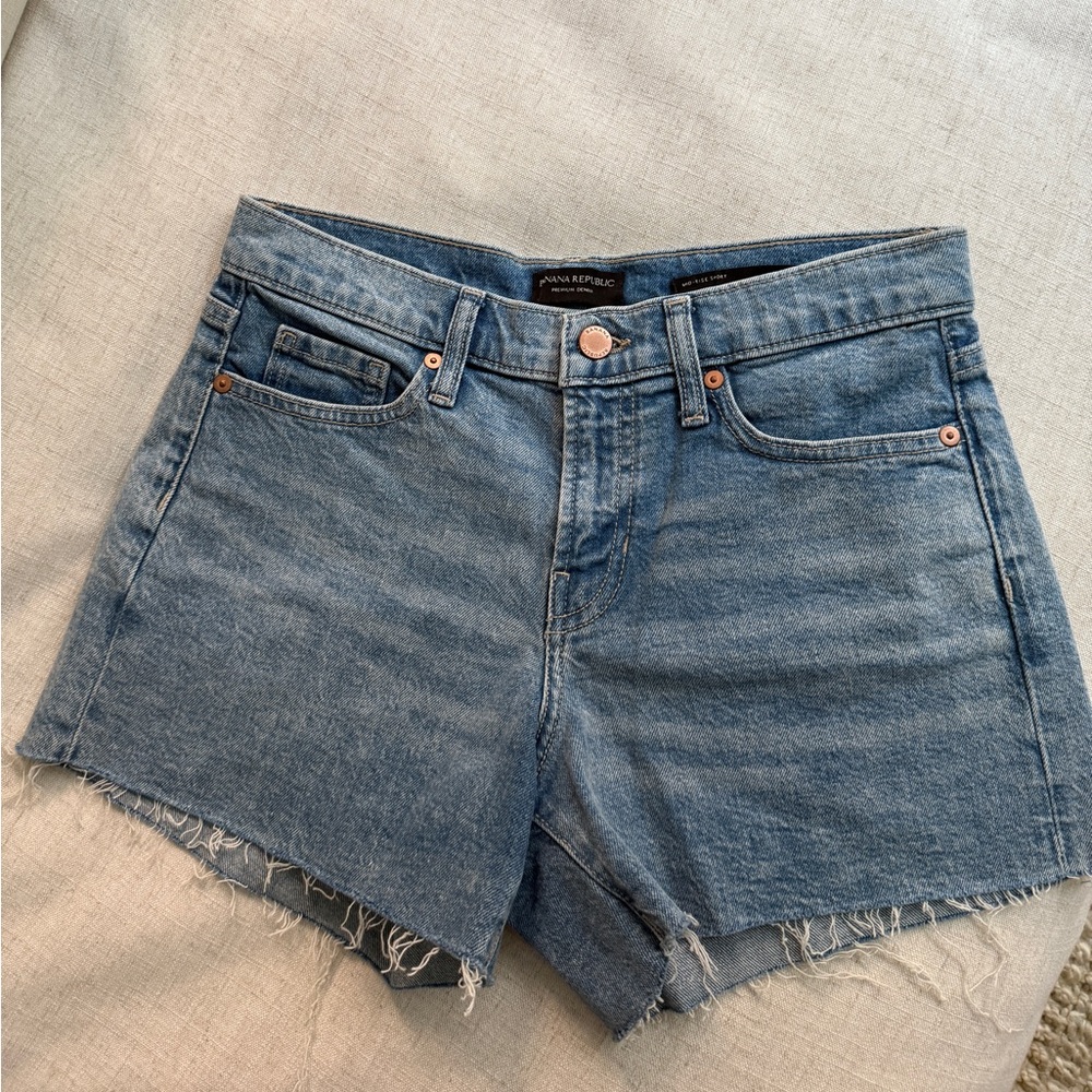 Banana Republic Mid-Rise Denim Shorts